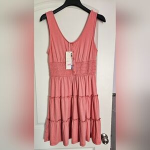 Summer dress, Pink / Salmon color, size Medium